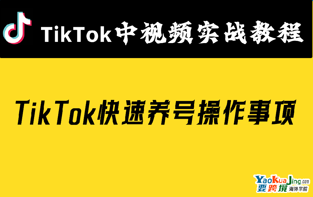TikTok快速养号操作事项